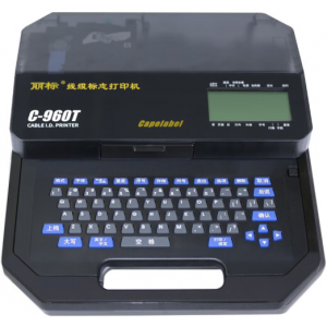 麗標線號打印機C-960T原210T升級款25平方大管超高速打印線號管（單機操作/USB連PC打印雙